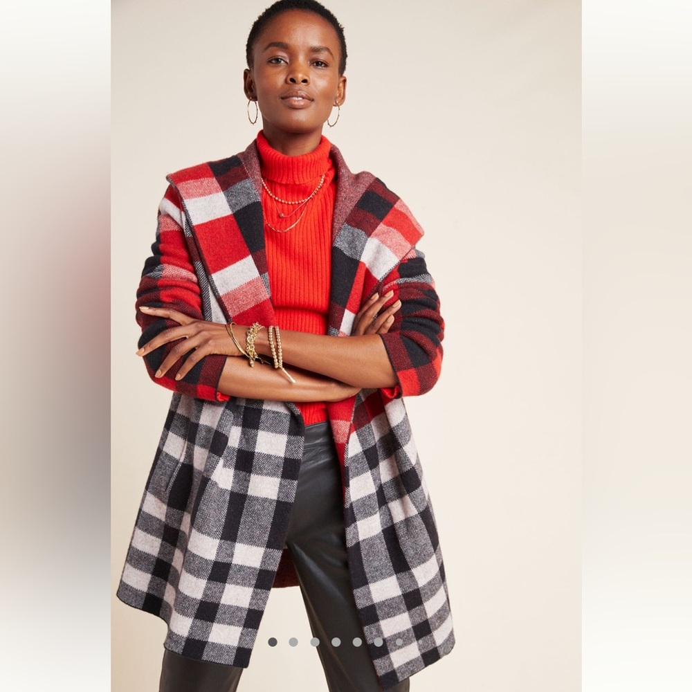 Anthropologie CRESSIDA WOOL SWEATER COAT